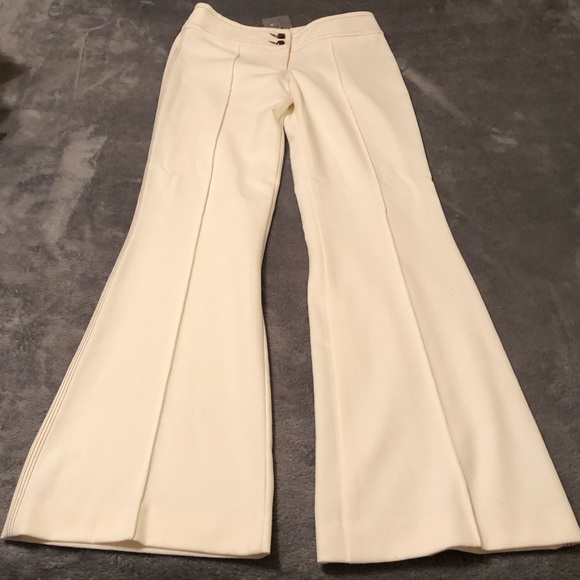 bebe Pants - Bebe Ivory Triple Side Stitch Pants- New - Sz 0